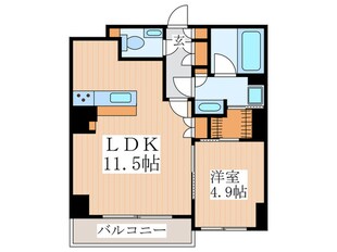 ザ・パークハビオ新宿の物件間取画像